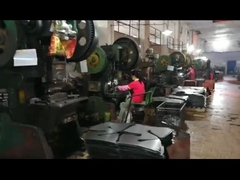 Zwart/geplatte vierbenige stoelbenen