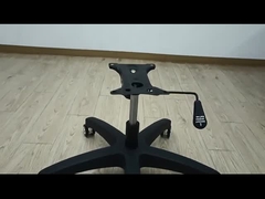 300 lbs Gewichtscapaciteit Kantoorstoel Draaiende basis met lumbale steun Nylon vijf sterren voet stoel benen