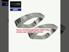 Fabriek groothandel hoogwaardig gewicht 0,8 kg/ roestvrij staal kapper stoel armleuningen