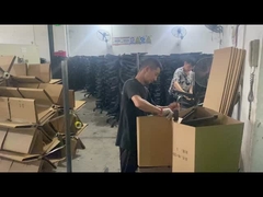 Fabriek groothandel Zwarte nylon kantoorstoel Draaiende basis met lendenen steun en rollen