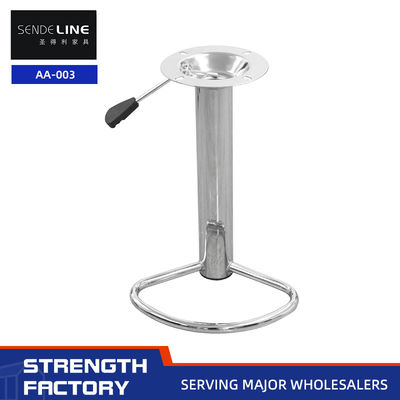 Goede prijs Draaibaar Lift Stoel Barstoel Accessoires Custom Kleur Chroom Plating Modern IJzer Pipe Metalen Barstoel Voet online