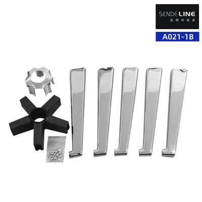 Goede prijs Verwijderbare stoel accessoires Chroom / Spray Bifma Test Vijf sterren voetbasis online