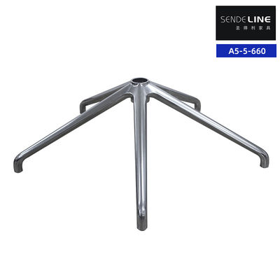 Ergonomische kantoorstoel met metalen basis met verstelbare hoogte aluminium frame