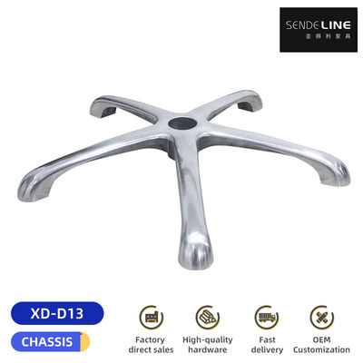 Goede prijs Vijfsterren kantoorstoel Metalen basis Aluminium legering Draaiende stoel Wielbasis online