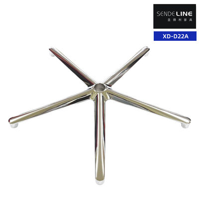 Goede prijs Stijlvolle zwarte kantoorstoel Aluminium basis Hoogte aanpassing met metalen frame online