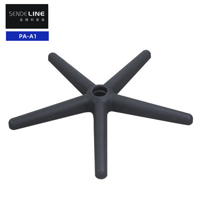 Zwarte witte Nylon kantoorstoel met draaiende basis met 360 graden rotatie