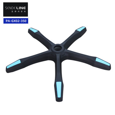 Goede prijs Zwarte kantoorstoel draaiende basis gladde beweging straal 340mm met wielen online