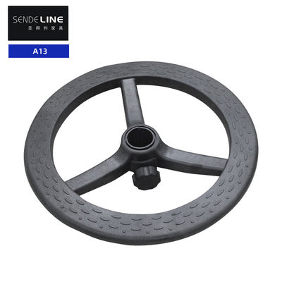 Nylon kantoor stoel draaiende basis Zwarte bar kruk Plastic voeten 360 graden rotatie