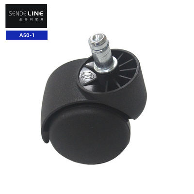 Nylon 50 mm draaiende stoel wielen vervanging circlip / draad universele rolwielen