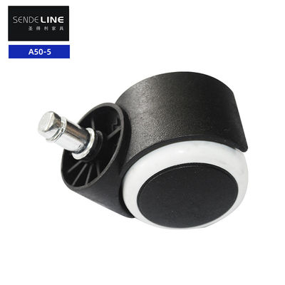 Goede prijs Witte rand Nylon 50 mm kantoorstoel Ruiter Wiel vervanging Bifma Test online
