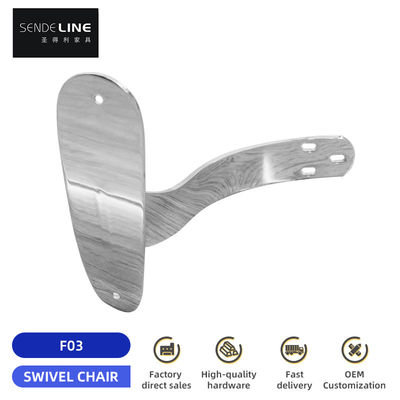 Goede prijs Chroomgeplatte ijzeren kantoorstoel Armsteun vervanging Ergonomisch Voor grote klas stoelen online