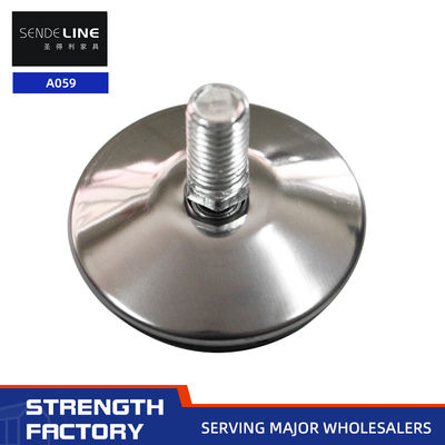 Goede prijs Zilveren afwerking Verstelbare tafelvoeten met 12 / 13mm lengte draad kantoor stoel voet online