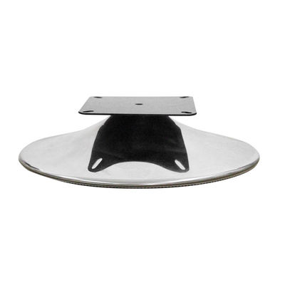 Goede prijs Zwarte vaste draaiende stoel Chrome-basis aanpasbare rotatiefunctie online