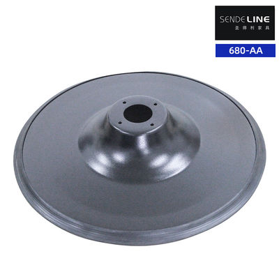 Goede prijs Zwart geelektroplateerd kleur barbier stoel basis met cirkelvormige spray 3.0 wanddikte online