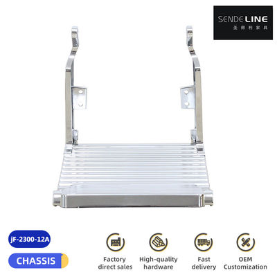 Goede prijs Voetsteun voor een kapperstoel van aluminium legering Elektroplaat Kleur Titanium Plated Gold Voetvoetvoet Trim Hair Stoel Accessoires online