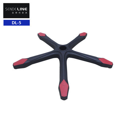 Goede prijs Hoogteverstelbare zwarte nylon kantoorstoel Draaiende basis met lendensteun en rollen online