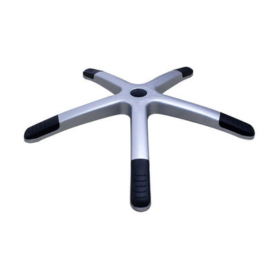 Goede prijs Hoogwaardige 700 mm zilveren nylon kantoor stoel basis met lumbale steun en rollen online