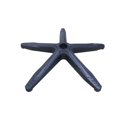 Hoogwaardige 640 mm zwarte nylon kantoor stoel basis met lumbale steun en rollen
