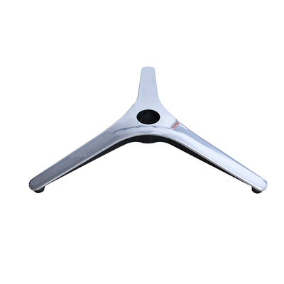 Goede prijs Moderne metalen kantoorstoelbasis met hoogteverstelbare polijstkleur Geen wielen online