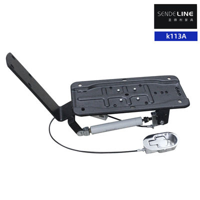 Goede prijs Matte zwarte ijzeren kappersstoel Oliepompbeugel met achterste liggende functiebasis online