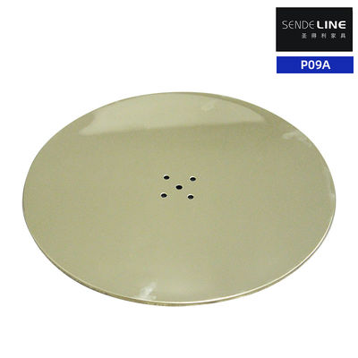 Goede prijs Goud beklede roestvrij staal bekleding kapper stoel basis 11 kg gewicht 10 mm wanddikte online