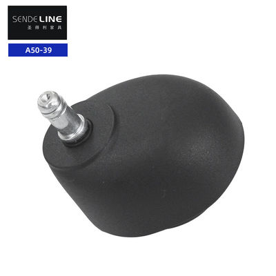 Zwart kantoor stoel Caster met nylon 2 inch baas stoel wiel vervanging
