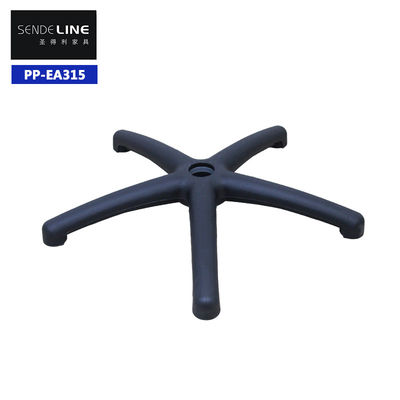 Bijbehoren voor draaide stoelen voor kantoorwerk Nylon vijfsterren draaide stoelen benen wit/zwart PP-plastic vijfpuntige basis