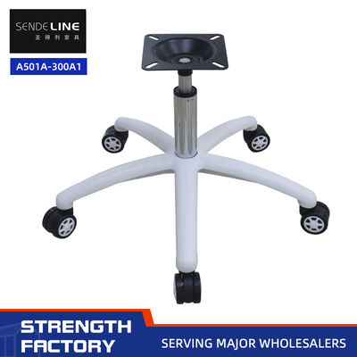 360° Draaibare Ergonomische Verstelbare Bureaustoel Voet Hoogte Aangepast 600mm Wit