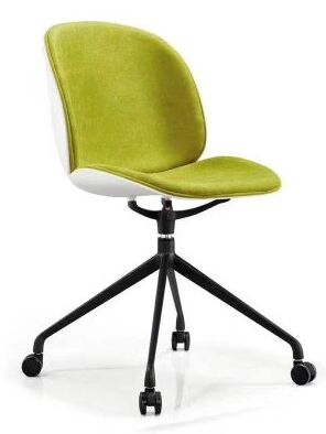 Goede prijs Geïntegreerde spuitgietmoderne kunststof stoel met wielen, ideaal voor zitoplossingen in kantoorwachtkamers, conferentiezalen en cafetaria's online