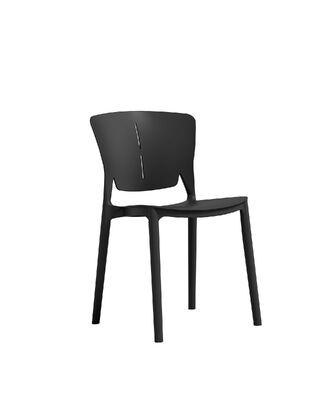 Goede prijs Eetstoel Moderne plastic stoel Algemene hoogte 81 cm Duurzaam Geschikt voor binnen buiten online