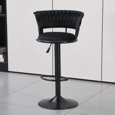 Goede prijs Velvet stoel stoel barstoel met wraparound rugleuning en 80-100cm hoogte voor moderne barmeubilair online